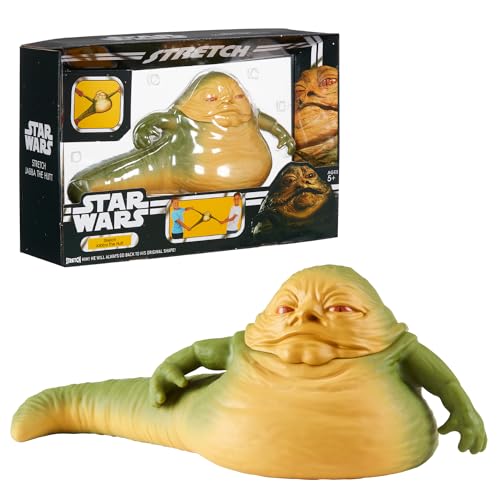 Stretch - Star Wars Jabba The Hutt, muñeco Que se estira, Personaje película clásica la Guerra de Las Galaxias, Licencia Oficial, Producto Original, para coleccionistas, 5 años, Famosa (TR402000)