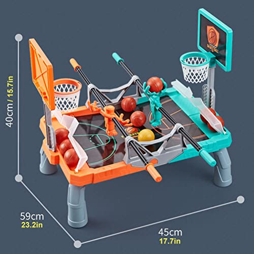 Stylebest Juego de futbolín para niños, Juego de Baloncesto para niños, Juego Interactivo para Padres e Hijos, Juegos de Mesa de Tiro con Punta de Dedo Doble para 2 Jugadores