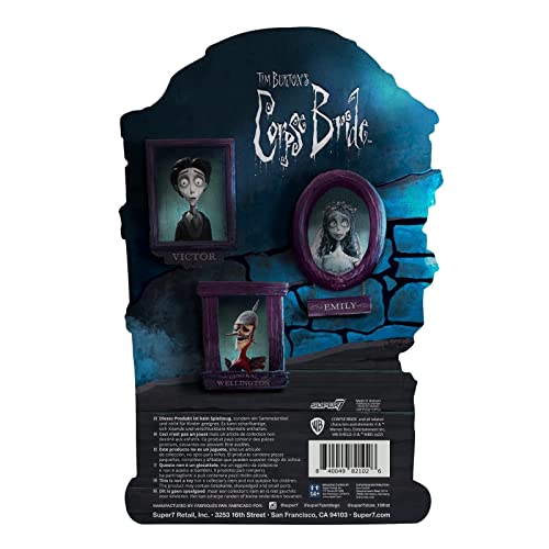 SUPER7 Figura de reacción de Tim Burton Víctor Van Dort de la Novia cadáver de 3.75 Pulgadas