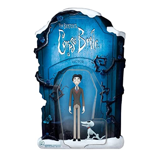 SUPER7 Figura de reacción de Tim Burton Víctor Van Dort de la Novia cadáver de 3.75 Pulgadas