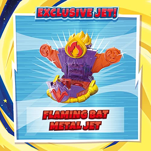 SUPERTHINGS RIVALS OF KABOOM Rescue CE Series - Paquete de Inicio, Incluye guía de cómics + 1 Efecto metálico Rescue Jet + 3 SuperThings, 1 de Ellos Efecto metálico!, Multicolor, Talla única