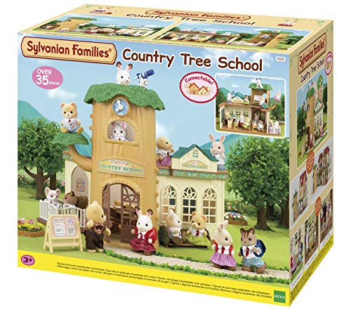 Sylvanian Families Country Tree School Mini muñecas y Accesorios, Multicolor (Epoch para Imaginar 5105), Color/Modelo Surtido + Nursery Friends Mini Muñecas y Accesorios