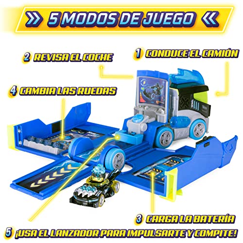 T-RACERS Turbo Truck – Camión de X-Racer con 1 piloto X-Racer y 1 vehículo X-Racer exclusivos