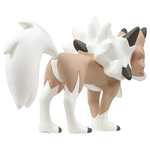 TAKARA TOMY Pokemon (Altura 4cm Largo 7cm) Lycanroc (Forma Diurna) (Midday Form) Moncolle Monster Collection MS-23 (Edición Japonesa)