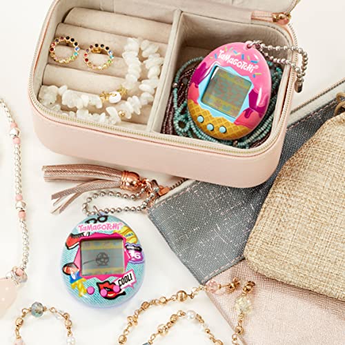 TAMAGOTCHI TAMAGOTCHI-42866 Original Paradise-Alimentar, cuidar, nutrir-Mascota Virtual con Cadena para Jugar sobre la Marcha, Color (Bandai 42866)