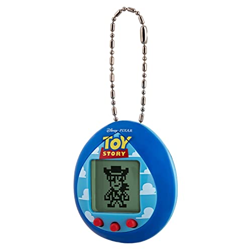 TAMAGOTCHI Toy Story Clouds 88861 Mascota Virtual con minijuegos, Clips Animados, Modos adicionales y Llavero (Azul)