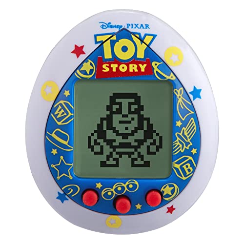 TAMAGOTCHI Toy Story Friends 88862 Mascota Virtual con minijuegos, Clips Animados, Modos adicionales y Llavero (Amarillo)