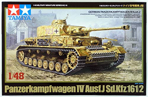 Tamiya 32518 1:48 DT. Panzerkampfw.IV AUSF.J - Maqueta de construcción de maquetas, plástico, Manualidades, aficiones, Pegar, Kit de plástico sin Pintar, Multicolor