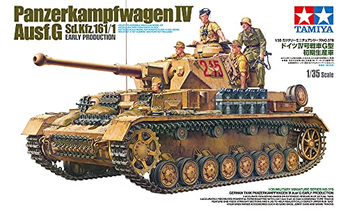 Tamiya 35378-000 35378 1:35 DT. Pz.Kpfw. IV AUSF.G Temprana.Prod. -Réplica Fiel Original, Modelo, Kit de construcción de plástico, Manualidades, aficiones, Kit de Modelo, Montaje, sin Pintar