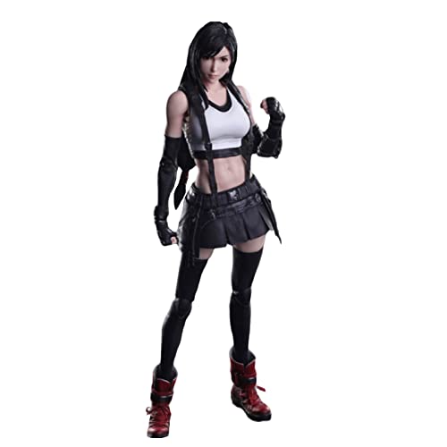 TANGMUER KO Versión Fantasía Final VII Remake: Play Arts TIFA Figura de acción Modelo de Caracteres del Juego JIGFLY