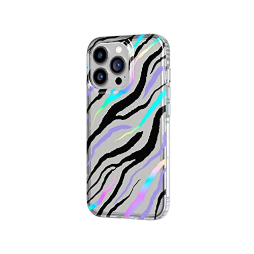 tech21 EVO Art Zesty Zebra - Funda Protectora para iPhone 13 Pro con Ilustraciones exclusivas y protección contra caídas múltiples de 12 pies