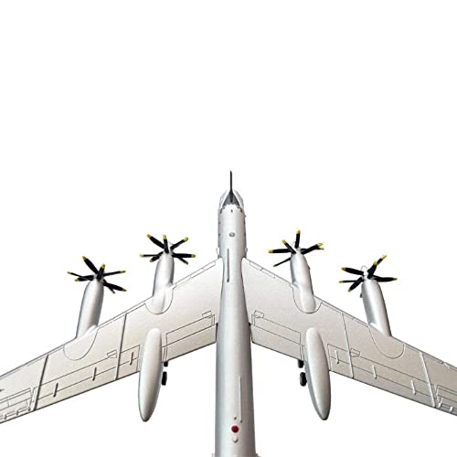 TECKEEN Aleación Tupolev Tu-95 tipo oso estratégico bombardero modelo de avión, modelo 1:200, modelo de simulación de ciencia