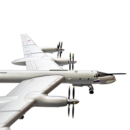 TECKEEN Aleación Tupolev Tu-95 tipo oso estratégico bombardero modelo de avión, modelo 1:200, modelo de simulación de ciencia