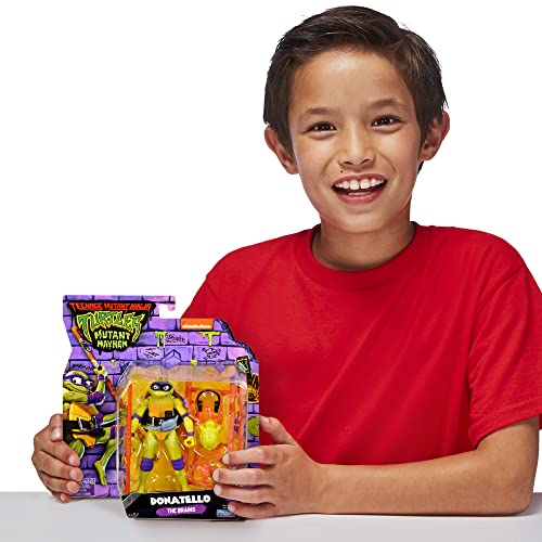 Teenage Mutant Ninja Turtles 83282CO Mutant Mayhem - Figura de acción básica de Donatello de 4.5 Pulgadas, Regalo Ideal para niños de 4 a 7 años y fanáticos de TMNT