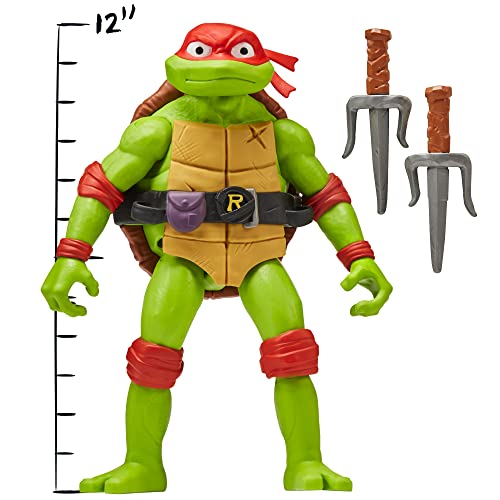 Teenage Mutant Ninja Turtles 83404CO Mutant Mayhem Giant Raphael Figura de acción de 12 Pulgadas. Regalo Ideal para niños de 4 a 7 años y fanáticos de TMNT, Multicolor