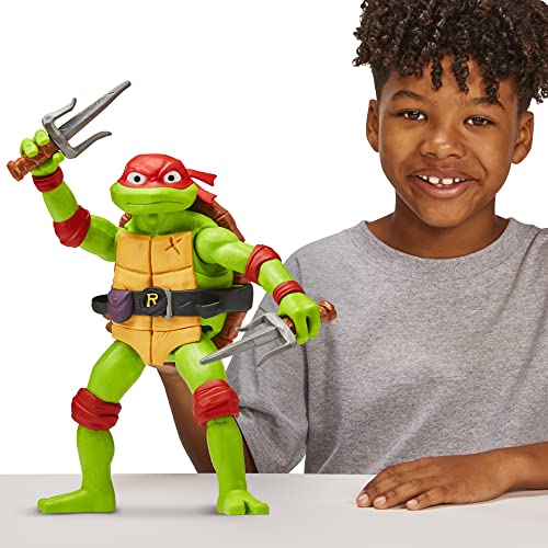 Teenage Mutant Ninja Turtles 83404CO Mutant Mayhem Giant Raphael Figura de acción de 12 Pulgadas. Regalo Ideal para niños de 4 a 7 años y fanáticos de TMNT, Multicolor