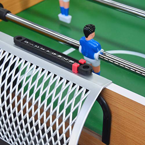 TEMKIN Mesa de futbolín Profesional de 47 Pulgadas, Mesa de fútbol Independiente, para Juegos multijugador en Interiores, Juego de fútbol de Mesa para Arcade, Sala de Juegos, Bar, Fiesta, Noche fam