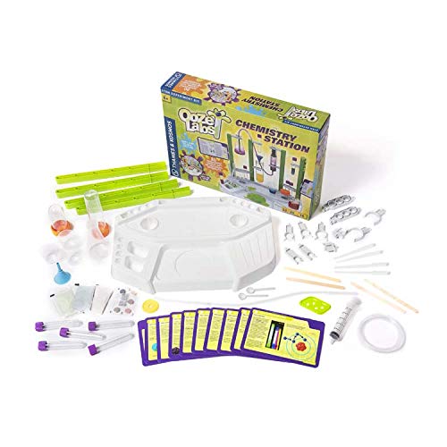 Thames & Kosmos , 642100 , Ooze Labs Chemistry , The Crazy Chemistry Station , Experiment Box , 20 Different Experiments , Ages 8+