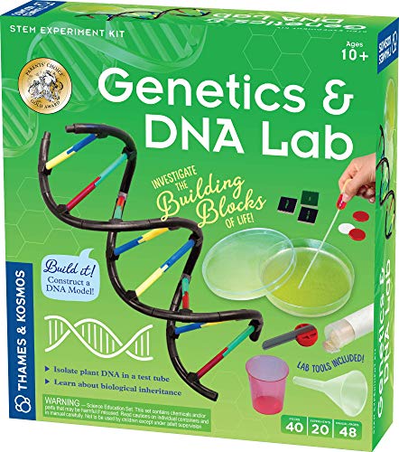 Thames & Kosmos , 665007, Genetics & DNA Lab, Learn About Biological Inheritance, Isolate Plant DNA in A Test Tube, 20 Experiments, Ages 10+