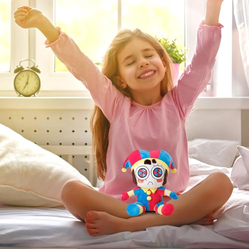 The Amazing Circus Digital Plush,Pomni Plushies Toy, Plush Circus Digital Plush,Clown Pomni/Pomni Jester and Jix Stuffed Cartoon Anime Plushies Doll