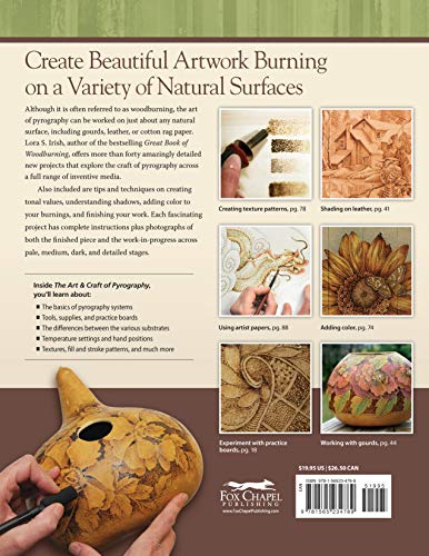 The Art & Craft of Pyrography: Drawing with Fire on Leather, Gourds, Cloth, Paper, and Wood