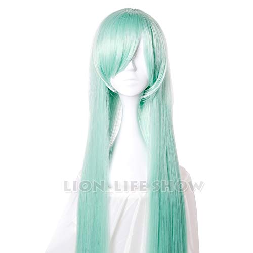 The Seven Deadly Sins Elizabeth Liones Morrigan Long Green Straight Cosplay Wig 100cm