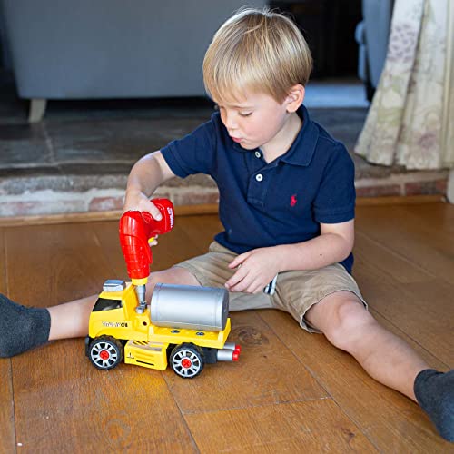 ThinkGizmos TG903 - Set de Juegos de construcción para Montar 7 en 1 para niños y niñas, vehículos de astillero con luz y Sonido, 7 Modelos de Juguete para niños y niñas