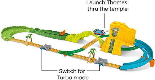 Thomas & Friends- Fisher-Price Track Master Turbo Jungle Vehículo de Juguete, Multicolor (Mattel FJK50)