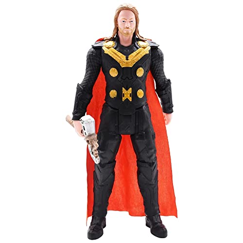 Thor Figure de Acción, Avengers Figura Thor Actionfigur de PVC Juguete Coleccionable Modelos de Colección de Escritorio Juguetes Figuras Coleccionables para Regalos, Decoraciones de Escritorio, 30CM