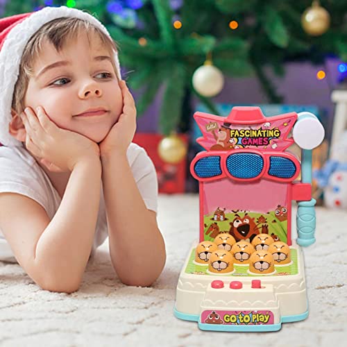 thorityau Whack Game Toy, Juguetes educativos Musicales con Martillo, Juegos Smack Moles para bebés, Juego Juguetes Divertidos para Mayores 3 años