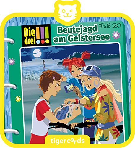 tigermedia-tigercard-Die DREI-Episodio 20: Caza de Botines en el Lago Fantasma, Multicolor, Beutejagd Am Geistersee (Tiger Media Deutschland GmbH 4173)