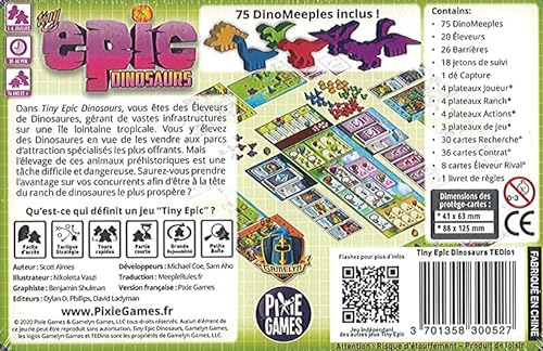 Tiny Epic - Lote de dinosaurios y zombies (1 decaps Blumie, dinosaurios + zombies)