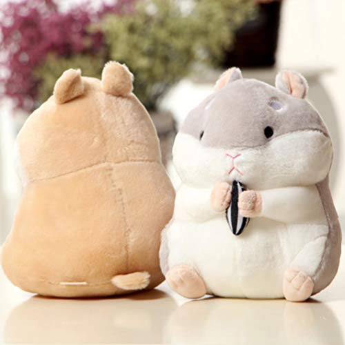 Toddmomy De Hámster De para Niños Peluche Hámster 1 Pieza Peluche Hámster Animal Peluche Kawaii Hámster para Niños Decoración 23 Cm (Marrón) Hámster Peluche De Peluche De Animal