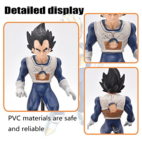 Tomicy Figura Vegeta Figura Último Estilo Anime Figure Vegeta Figura Coleccionables Figura De Acción Super Saiyan De Cumpleaños Coche Decoración del Hogar Goku Super 15cm