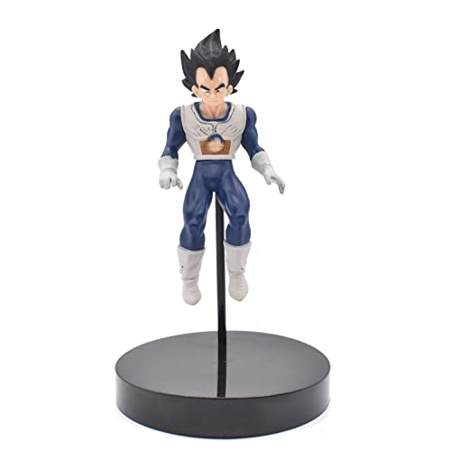 Tomicy Figura Vegeta Figura Último Estilo Anime Figure Vegeta Figura Coleccionables Figura De Acción Super Saiyan De Cumpleaños Coche Decoración del Hogar Goku Super 15cm