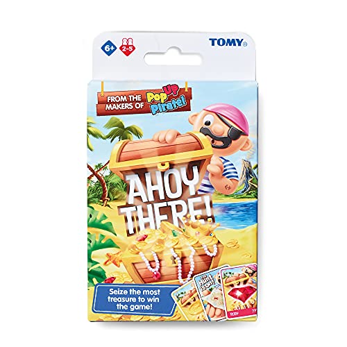 Tomy Ahoy There! Juego de Cartas, una Familia de Ritmo rápido, Juego de Cartas de acción para niños y niñas, Juegos de Mesa de Cartas a Partir de 6, 7, 8, 9, años en adelante