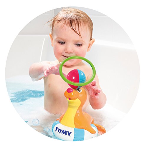 Tomy Juego de Agua para ni&ntilde quot;Robin la Foca. Multicolor. Juguete para Niños bañera. Favorece Las Habilidades motrices. A Partir de 1 año