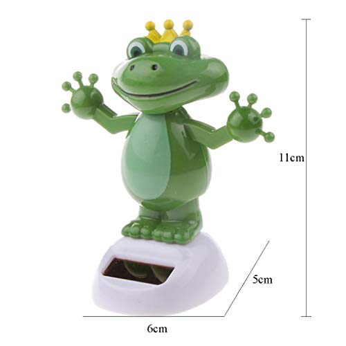 Top of top store Figura de rana Solar Swing Ornamentación Energía Verde Decoración Sol Solar Powered Sacudiendo Dancing Car Toy para la familia