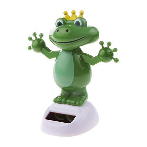 Top of top store Figura de rana Solar Swing Ornamentación Energía Verde Decoración Sol Solar Powered Sacudiendo Dancing Car Toy para la familia