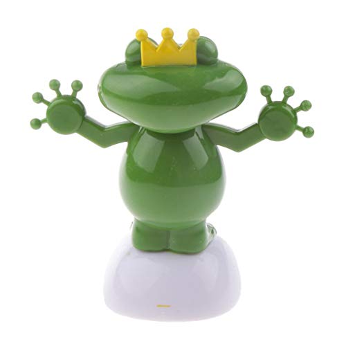 Top of top store Figura de rana Solar Swing Ornamentación Energía Verde Decoración Sol Solar Powered Sacudiendo Dancing Car Toy para la familia