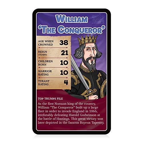 Top Trumps Juego de cartas Tiranos y Guerreros - Reyes y Reinas de Inglaterra