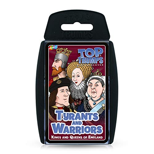 Top Trumps Juego de cartas Tiranos y Guerreros - Reyes y Reinas de Inglaterra