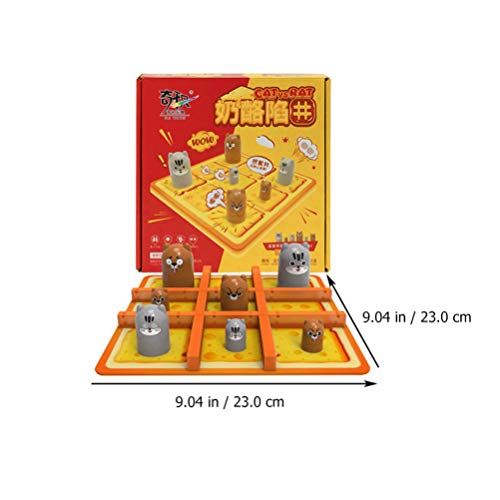 TOYANDONA Big Eat Setting Tic- TAC- Toe Game Game Set- Gobblet Gobblers Juego de Mesa Game de Estrategia Juego de Mesa de Ajedrez Juego de Juguete de Juego de Copa Copa Toy Educational Toy