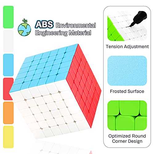 TOYESS Speed Cube 6x6 Stickerless, Cubo Mágico 6x6x6 Cubo de Velocidad, Rompecabezas Niños & Adulto