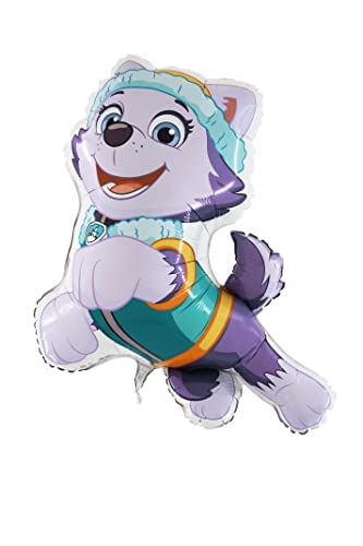 Toyland® 34 pulgadas gigante tamaño jumbo Paw Patrol Avalanche/Everest Character Foil Globo - Globos de fiesta para niños