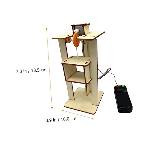 Toyvian 1 Juego De Materiales para Hacer Ascensores Juguetes Educativos Juguetes Educativos para Niños Juego para Niños Ascensor para Niños Juguete para Niños Ascensor De Madera