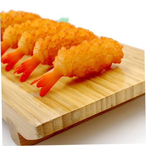 Toyvian 8 Piezas De Juguetes De Tempura Simulados para Niños Juguetes para Niños Juguetes De Comida Receta De Tempura De Camarones Juguetes De Imitación Carne Simulada Modelo De Tempuras