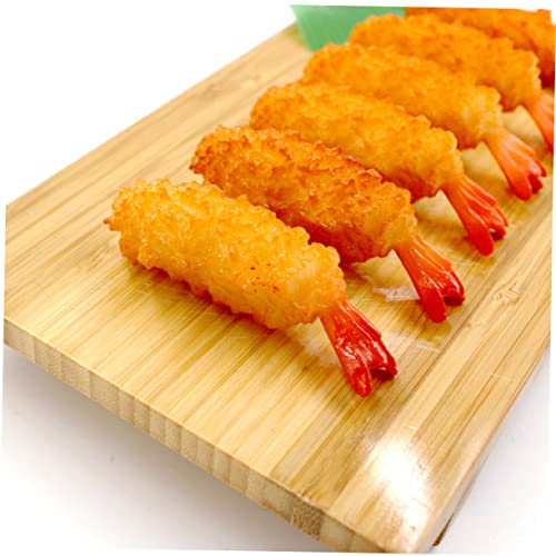 Toyvian 8 Piezas De Juguetes De Tempura Simulados para Niños Juguetes para Niños Juguetes De Comida Receta De Tempura De Camarones Juguetes De Imitación Carne Simulada Modelo De Tempuras