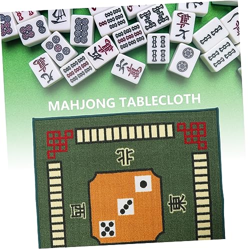 Toyvian Mahjong Mantel Verde Alfombra De Escritorio Manteles para Mesas Cuadradas Mantel Verde Jongg Juego De Mesa Cubierta De Cubierta De Juego Juegos De Cartas Cubierta De Mesa Poker