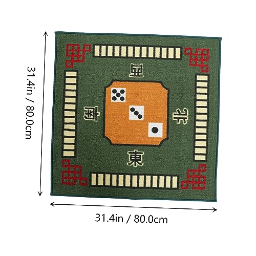 Toyvian Mahjong Mantel Verde Alfombra De Escritorio Manteles para Mesas Cuadradas Mantel Verde Jongg Juego De Mesa Cubierta De Cubierta De Juego Juegos De Cartas Cubierta De Mesa Poker